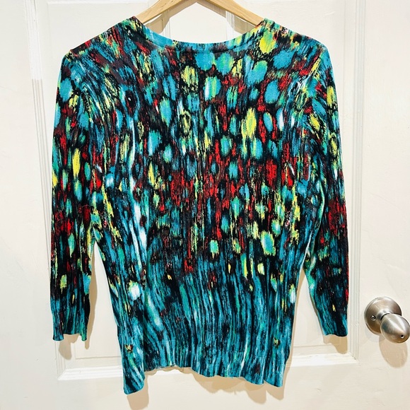 {Jospeh A} Watercolor Lightweight Cardigan - Picture 4 of 5